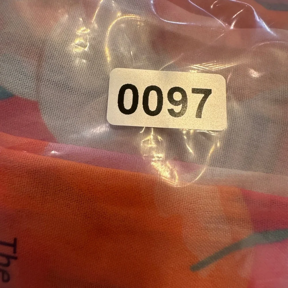 Boohoo Floral Citrus Print Wide Leg Sheer Beach Trousers Tropical Summer Sz 12 - Picture 12 of 12